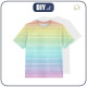 T-SHIRT DZIECIĘCY - TĘCZOWE PASKI wz.2 - single jerse