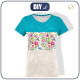 T-SHIRT DAMSKI - ZIMORODKI (ZIMORODKI NA ŁĄCE) / pasy - single jersey
