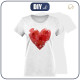 T-SHIRT DAMSKI - SERCE - single jersey