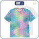 T-SHIRT DZIECIĘCY - TĘCZOWY OCEAN wz. 4 - single jersey