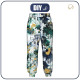 JOGGERY DAMSKIE (NOEMI) - FLORAL STRIPES WZ. 2 - zestaw do uszycia