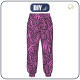 JOGGERY DAMSKIE (NOEMI) - NEONOWA ZEBRA WZ. 1 - zestaw do uszycia
