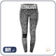 LEGGINSY SPORTOWE - SZARE CĘTKI - zestaw do uszycia