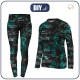 THERMO KOMPLET DAMSKI (JANE) - JUNGLE ZEBRA / MONSTERA - zestaw do uszycia