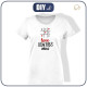 T-SHIRT DAMSKI - KÓŁKO I KRZYŻYK (BE MY VALENTINE) - single jersey