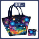 Torba XL z saszetką 2 w 1 - NEON GALAXY WZ.11 - zestaw do uszycia