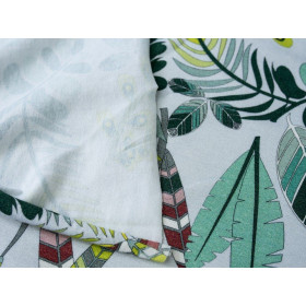 LIŚCIE - single jersey z elastanem TE210