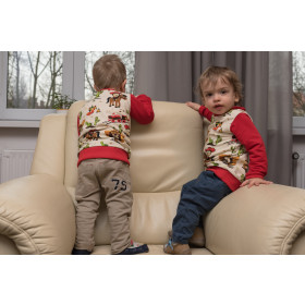 ZWIERZAKI NA DZIKIM ZACHODZIE - Jersey wiskozowy WE210