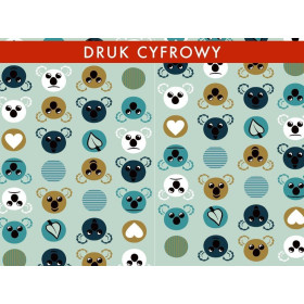 KOALA / miętowa - single jersey z elastanem TE210