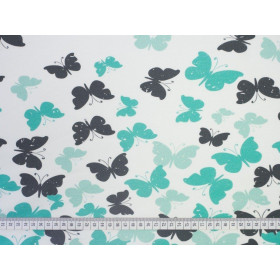MOTYLKI AQUA - panel single jersey z elastanem TE210