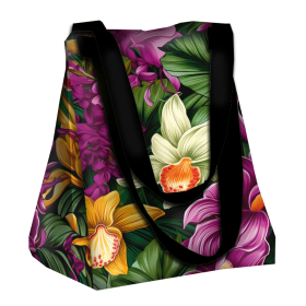 Torba XL z saszetką 2 w 1 - EXOTIC ORCHIDS WZ. 7 - zestaw do uszycia
