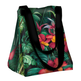 Torba XL z saszetką 2 w 1 - WILD JUNGLE WZ. 1 - zestaw do uszycia