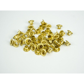Nity, Oczka kaletnicze 500 sztuk, Ø 4 mm, Złote - PRYM 542486