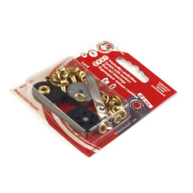 Oczka kaletnicze, metalowe Ø4 mm - Złote