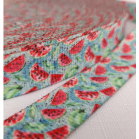 Taśma nośna parciana 25mm - Tutti Frutti wz. 4