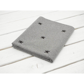 GYM (czarny) / M-02 eko melanż / MINIMAL - dzianina pętelkowa