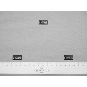 VHS (MINIMAL) / M-01 melanż jasnoszary - dzianina pętelkowa