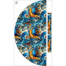 Panel na spódnicę z półkoła "MAXI" - Abstraction wz.16