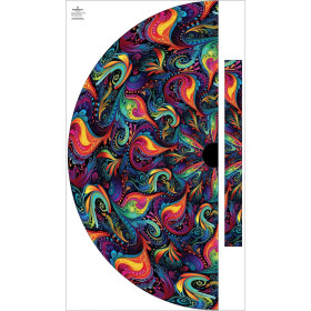 Panel na spódnicę "MAXI" - krepa/ Abstraction wz.22