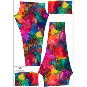 THERMO LEGGINSY DZIEWCZĘCE (DORA) - ALCOHOL INK WZ. 5 - zestaw do uszycia