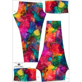 THERMO LEGGINSY DZIEWCZĘCE "DORA" 116 - ALCOHOL INK WZ. 5 - zestaw do uszycia 