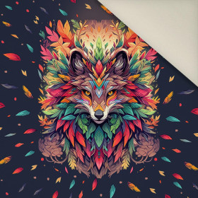 ANIMALS MANDALA wz.1 - panel (60cm x 50cm) - Welur tapicerski