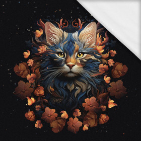 ANIMALS MANDALA wz.3 - panel (60cm x 50cm)- single jersey z elastanem ITY