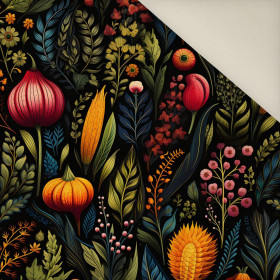 AUTUMN FLOWERS WZ.15- Welur tapicerski