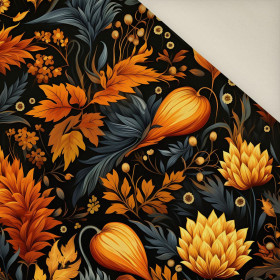 AUTUMN FLOWERS WZ.19- Welur tapicerski