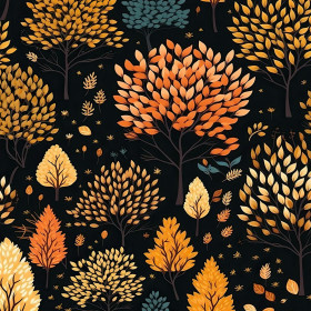 AUTUMN FOREST WZ. 3 - Tkanina na obrusy