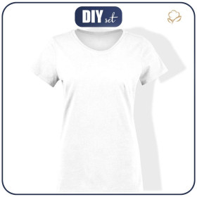 T-SHIRT DAMSKI - B-00 BIAŁY - single jersey