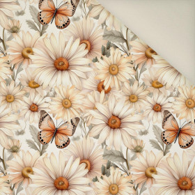 Butterfly & Flowers wz.4- Welur tapicerski