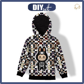 DZIECIĘCA BLUZA Z KAPTUREM (ALEX) - Creepy cut halloween wz.1 - zestaw do uszycia