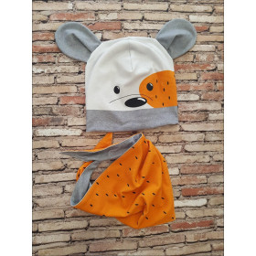 DZIECIĘCA CZAPKA I CHUSTA (CLASSIC) - CREEPY CUTE WZ.7 - zestaw do uszycia  