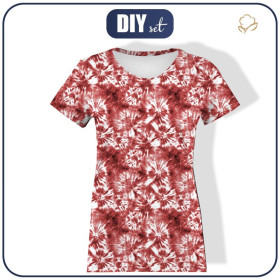 T-SHIRT DAMSKI - BATIK wz. 1 / czerwony - single jersey