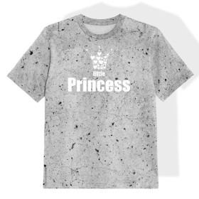 T-SHIRT DZIECIĘCY - LITTLE PRINCESS / beton - single jersey