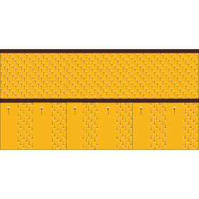 SERWETKI I BIEŻNIK - BIAŁE KWIATUSZKI / musztardowy - zestaw do uszycia