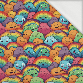 COLORFUL CLOUDS - dzianina pętelkowa z elastanem ITY