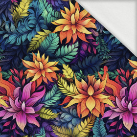 COLORFUL LEAVES wz. 6 - dzianina pętelkowa z elastanem ITY