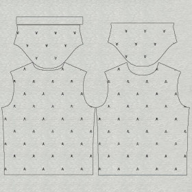 T-SHIRT MĘSKI - PIRACI (czarny) / M-01 melanż jasnoszary - single jersey