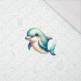 DOLPHIN (SEA ANIMALS WZ. 2) - PANEL (60cm x 50cm) SINGLE JERSEY