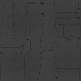 DRES DZIECIĘCY (MILAN) - GRAFITOWY - dzianina pętelkowa