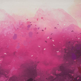 KLEKSY (fuksja) - panel dzianina pętelkowa