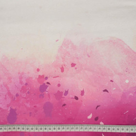 KLEKSY (fuksja) - panel dzianina pętelkowa