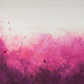 KLEKSY (fuksja) - panel dzianina pętelkowa