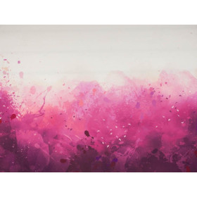 KLEKSY (fuksja) - panel dzianina pętelkowa