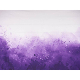 KLEKSY (fioletowy) - panel dzianina pętelkowa