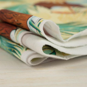 KOKOSY I PALMY - single jersey z elastanem 