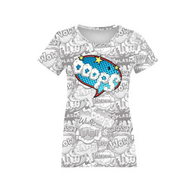 T-SHIRT DAMSKI - KOMIKS / ooops - single jersey