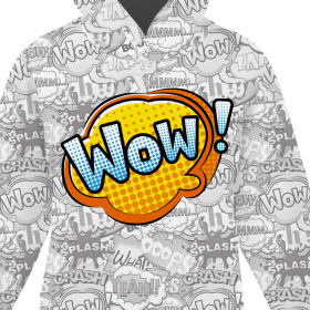 DZIECIĘCA BLUZA Z KAPTUREM (ALEX) - KOMIKS / wow - zestaw do uszycia